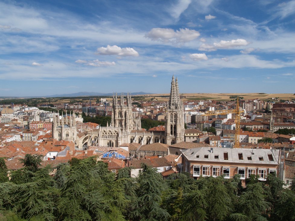 VISTA DE BURGOS DESDE EL CASTILLO.
